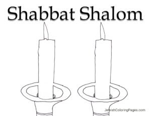 Shabbat Archives - Jewish Coloring Pages